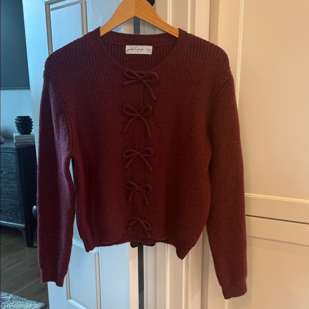 NWOT Petal & Pup Wilde Bow Front Cardigan